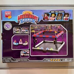 Amusement Park Bumper Car Circuit with Figures | Block Tech | New Open Box